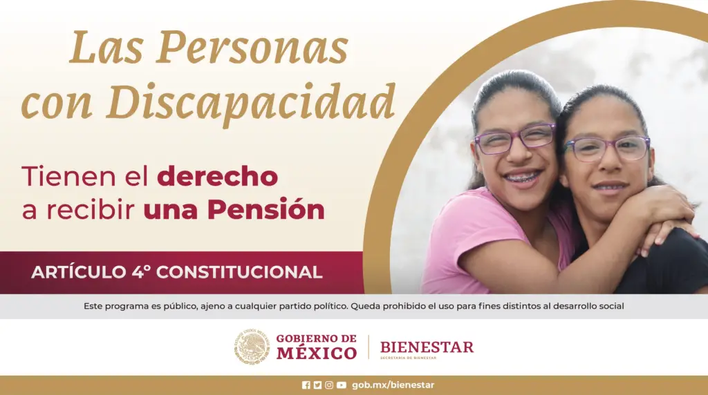 pensión bienestar de discapacidad