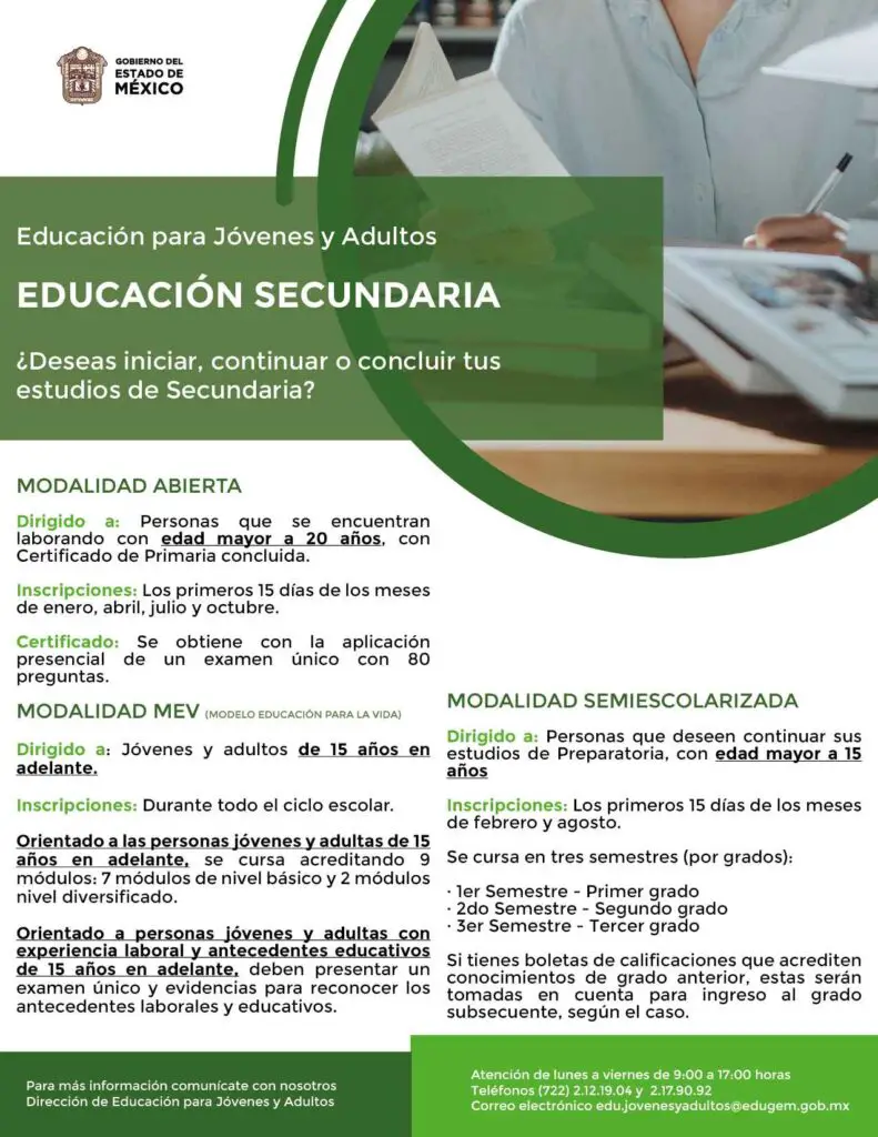 Termina tu Secundaria en el Estado de México