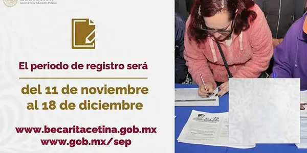 Registro en línea Beca Rita Cetina 2024